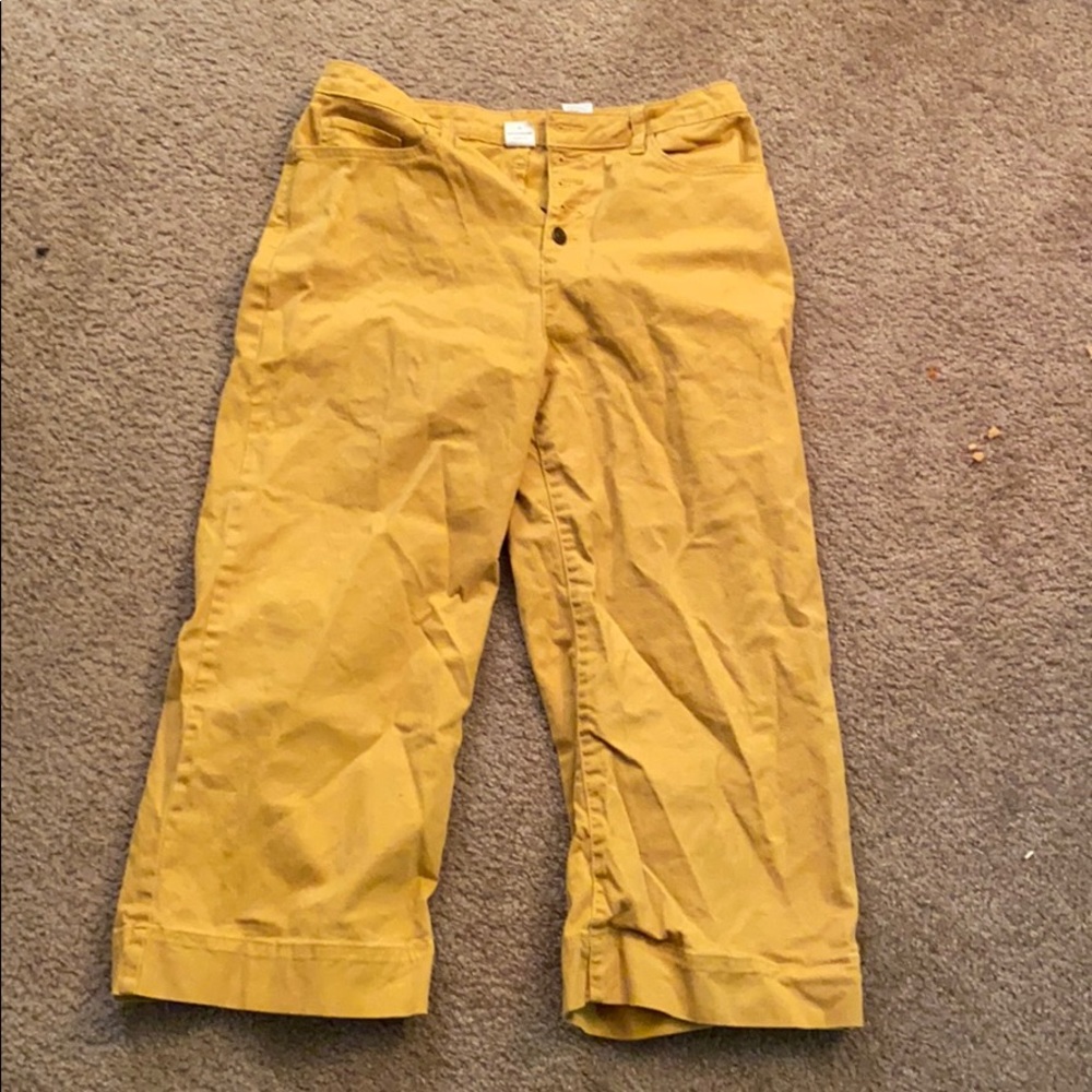 yellow hippy jeans